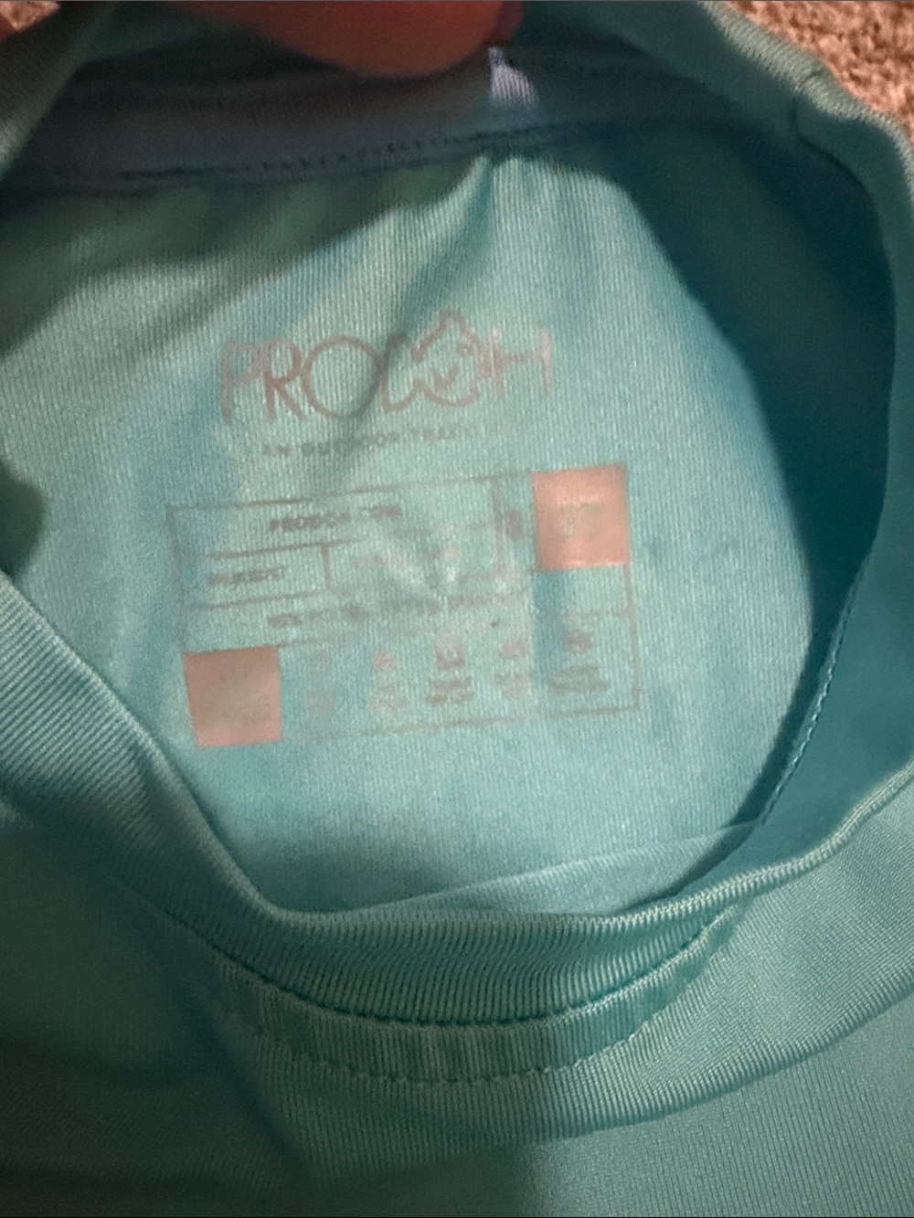 Toddler Boy Short Sleeve Active Tee - Aqua Blue with Fish Detail - Picture 3 of 5